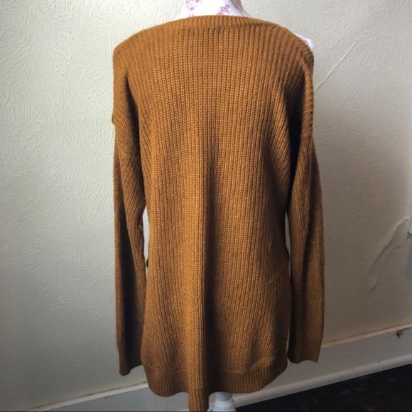 Love Change Italy Cold Shoulder Sweater Honey XL - Picture 3 of 7